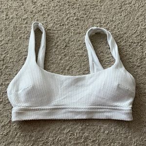 aerie white bikini top